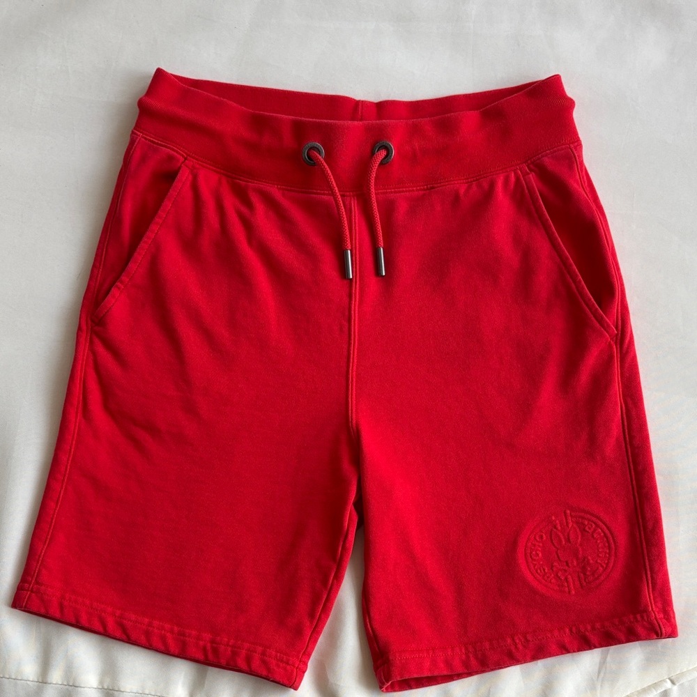 Psycho Bunny Boys Santa Fe sweat shorts red spice age 14-16
